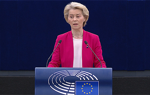 Фон дер Ляєн представить у Європарламенті бачення ЄС сталого миру в Україні